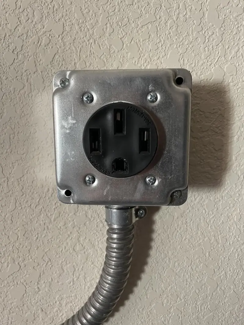 NEMA 14-50 outlet installed for Smart Home Electrical in Lebanon